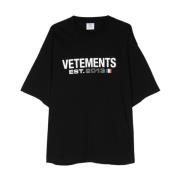 T-Shirts Vetements , Black , Dames