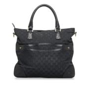 Pre-owned Leather handbags Gucci Vintage , Black , Dames