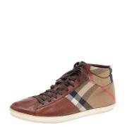 Pre-owned Canvas sneakers Burberry Vintage , Brown , Dames