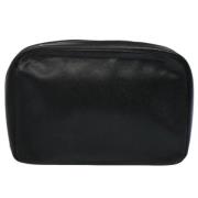 Pre-owned Leather clutches Louis Vuitton Vintage , Black , Dames