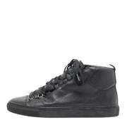 Pre-owned Leather sneakers Balenciaga Vintage , Black , Dames