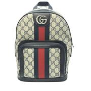 Pre-owned Fabric backpacks Gucci Vintage , Beige , Dames