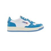 Witte & Blauwe Leren Sneakers Autry , Multicolor , Dames