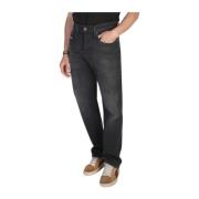 Straight Jeans Diesel , Black , Heren