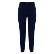 Hoge taille rechte pijp pak broek Kocca , Blue , Dames