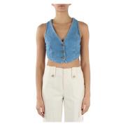 Tops Twinset , Blue , Dames