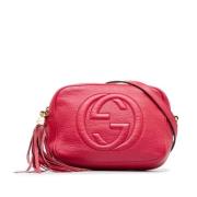 Pre-owned Leather shoulder-bags Gucci Vintage , Red , Dames