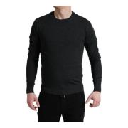 Round-neck Knitwear Dolce & Gabbana , Gray , Heren