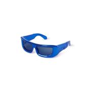 Volcanite Sunglasses Off White , Blue , Unisex