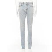 Pre-owned Cotton jeans Yves Saint Laurent Vintage , Blue , Dames