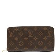 Pre-owned Coated canvas wallets Louis Vuitton Vintage , Brown , Dames