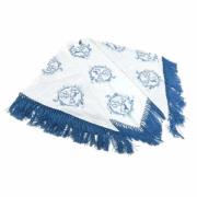 Pre-owned Cotton scarves Hermès Vintage , Blue , Dames