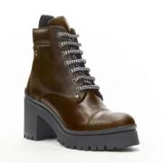 Pre-owned Leather boots Miu Miu Pre-owned , Brown , Dames