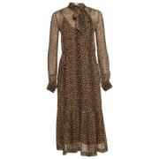 Pre-owned Fabric dresses Yves Saint Laurent Vintage , Brown , Dames
