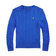 Donkerblauwe Pullover Sweater Polo Ralph Lauren , Blue , Heren