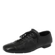 Pre-owned Leather sneakers Prada Vintage , Black , Dames