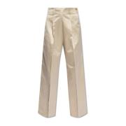 Plooivoorkant broek Forte Forte , Beige , Dames