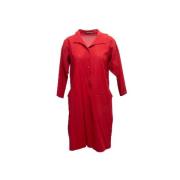 Pre-owned Fabric dresses Issey Miyake Pre-owned , Red , Dames