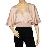 Pre-owned Satin tops Valentino Vintage , Pink , Dames