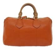 Pre-owned Leather prada-bags Prada Vintage , Orange , Dames