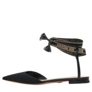 Pre-owned Fabric flats Dior Vintage , Black , Dames