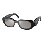 Black Silver/Grey Silver Sunglasses Prada , Black , Dames