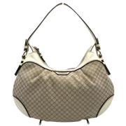 Pre-owned Canvas shoulder-bags Celine Vintage , Beige , Dames