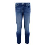 High Rise Crop Slim Jeans L'Agence , Blue , Dames