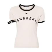 T-Shirts Courrèges , Beige , Dames