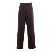 Wide Trousers P.a.r.o.s.h. , Brown , Dames
