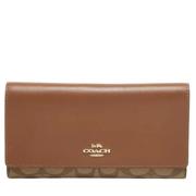 Pre-owned Coated canvas wallets Coach Pre-owned , Brown , Dames