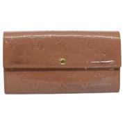 Pre-owned Leather wallets Louis Vuitton Vintage , Pink , Dames