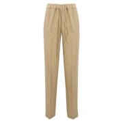 Straight Trousers Re-Hash , Beige , Dames
