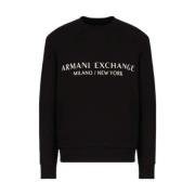 Zwarte Sweaters Armani Exchange , Black , Heren