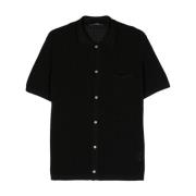 Short Sleeve Shirts Tagliatore , Black , Heren