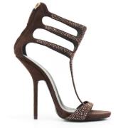 Pre-owned Leather heels Giuseppe Zanotti Pre-owned , Brown , Dames