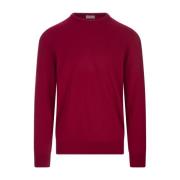 Round-neck Knitwear Fedeli , Red , Heren