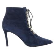 Pre-owned Suede boots Balenciaga Vintage , Blue , Dames