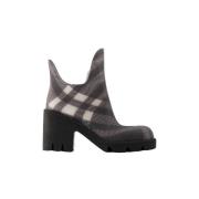 Leather boots Burberry , Black , Dames