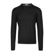 Round-neck Knitwear Fedeli , Black , Heren