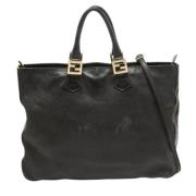 Pre-owned Leather totes Fendi Vintage , Brown , Dames
