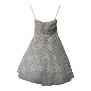 Pre-owned Nylon dresses Oscar De La Renta Pre-owned , White , Dames