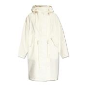 Capuchon parka Jil Sander , White , Dames