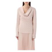 Draped 4G Jaquard Sweater Givenchy , Beige , Dames