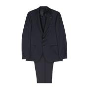 Single Breasted Suits Lardini , Blue , Heren