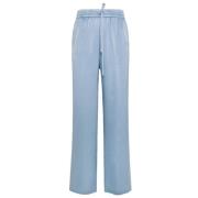 Wide Trousers Seventy , Blue , Dames