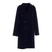 Single-Breasted Coats Paltò , Blue , Dames