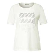 Casual T-Shirt Street One , White , Dames