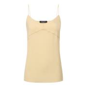 Sleeveless Tops Fabiana Filippi , Beige , Dames