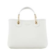 Stijlvol Leren Portemonnee Emporio Armani , White , Dames